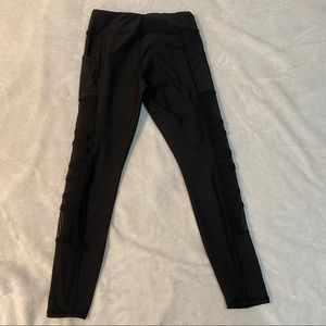 Black mesh leggings